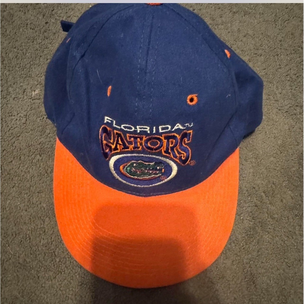 Florida Gators‎ Strapback Hat Blue Orange NCAA Adjustable Dad Cap VTG